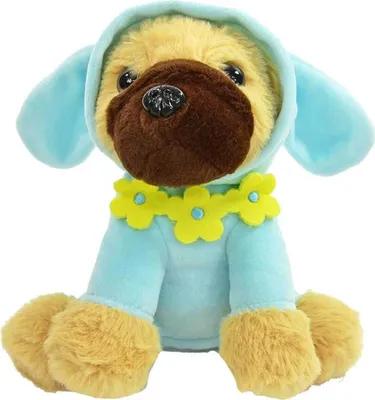 Produktbild von Kögler Labertier Hund Mops Benny & Hasenpullover äfft alles nach Partygag 18 cm