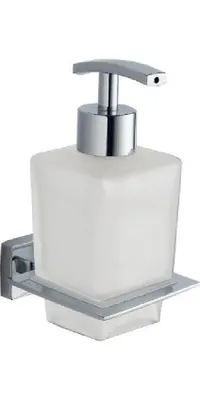 Produktbild von Aqualine APOLLO Seifenspender 200ml, Milchglas, Chrom