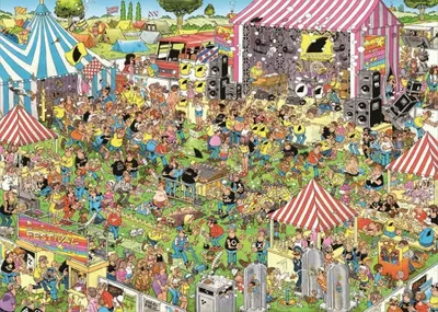 Obrázok produktu pre Jan van Haasteren Pop festival 1000 pcs, 1000 kusov, Humor, 12 rok / roky
