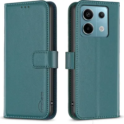 Produktbild von Xiaomi Redmi Note 13 Pro 4G / Poco M6 Pro 4G Hülle - BINFEN Klapphülle - Grün