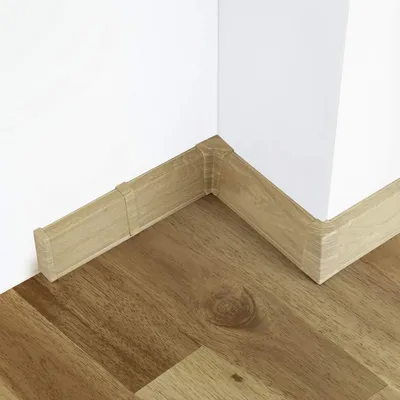 Produktbild von [DQ-PP] 1 x Innenecke 55mm PVC Lazuli Laminatleisten Fussleisten aus Kunststoff PVC Laminat Dekore Fußleisten