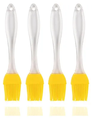 Image de CANDeal Brosse à pâtisserie en silicone 4 pièces, brosse à barbecue, brosse à pâtisserie, brosse de cuisson, brosse à pâtisserie résistante à la chaleur pour cuisiner dans la cuisine