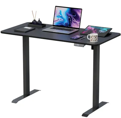 Produktbild von Avalo Höhenverstellbar Elektrisch Schreibtisch - 160x60 CM - Schwarz - Sitz-Steh-Schreibtisch - Elektrisch Computertisch