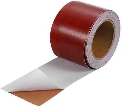 Produktbild von Selbstklebendes Holzdekorband, 5,2 x 80 cm, rot