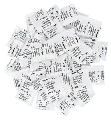 Produktbild von 20 Packunge lebensmittelechte Silicagel Beutel,Feuchtigkeit Absorber Trockenmittel Silica gel mit Indikator für Schrankentfeuchter Badezimmer,Feuchtigkeitsaufnahmerate von 40% Erreichen