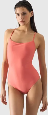 Image de Maillot de bain une pièce pour femme 4F – Saumon, taille : XS