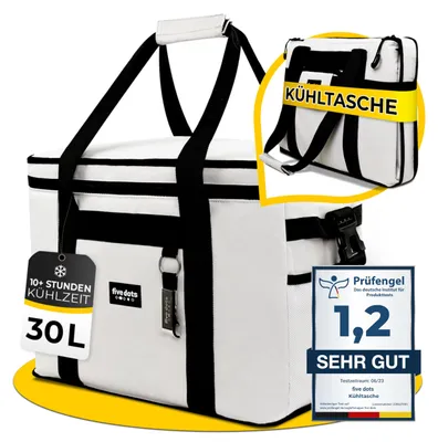 Image de Solidchoice - Sac isotherme pliable de 30 litres, idéal pour les courses et les pique-niques, couleur gris