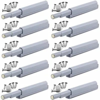 Produktbild von Türdämpfer – 10 Stück – Türverschluss – Druckverschluss – Türdämpfer mit Soft-Close-Funktion – Verdeckter Kunststoffriegel – Türpuffer – Türschließer