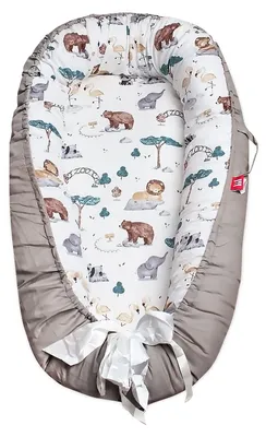 Image de Couffin pour nouveau-né, double face, 100% coton, respirant, hypoallergénique