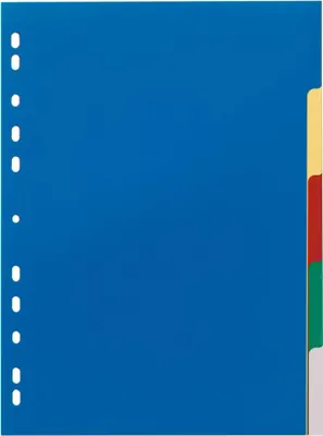 Zdjęcie produktu dla DURABLE Przek?adki A4 5 cz??ci, kolorowe indeksy i przednia ok?adka PP, Wielokolorowy, 673027