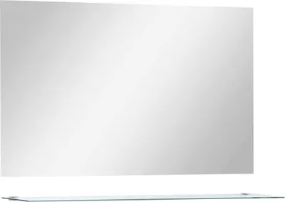 Produktbild von vidaXL Wandspiegel mit Regal 100×60 cm Hartglas