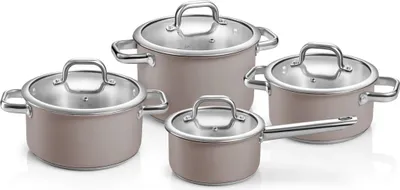 Obrázek produktu pro Tescoma Sada nádobí DELIGHT Taupe, 8 dílů