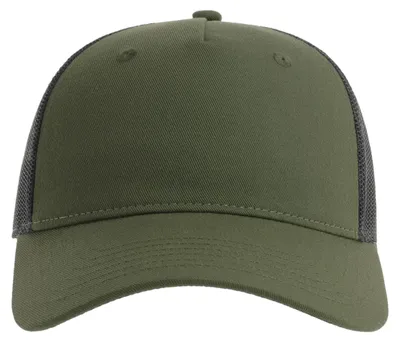 Image de Atlantis Headwear - Casquette trucker « Zion » LT1010 (taille unique) (olive/noir)