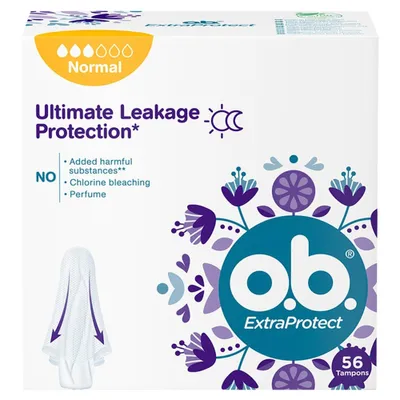 Zdjęcie produktu dla o.b. Extra Protect Normal 56 szt.
