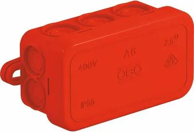 Produktbild von Kabelabzweigkasten A 6 HF RO 80x43x34 rot (2000003)