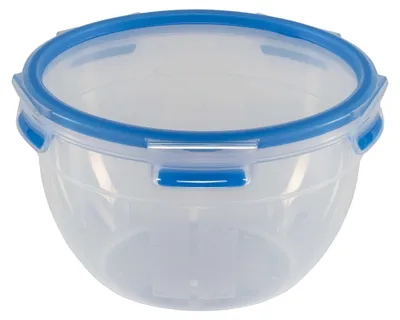 Zdjęcie produktu dla EMSA CLIP & CLOSE N10114, Pojemnik, Okrągły, 2,6 l, Niebieski, Przezroczysty, Polipropylen (PP), Termoplastyczny elastomer, Niemcy