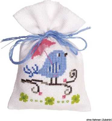 Produktbild von Vervaco Kräutertasche Nähen Kit Blue Bird
