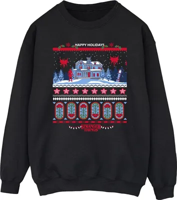 Produktbild von Netflix - "Stranger Things" Sweatshirt für Herren BI45124 (M) (Schwarz)