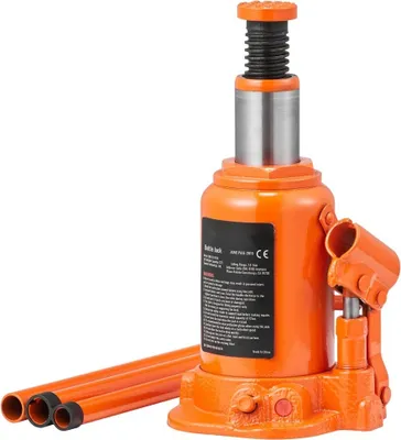 Obrázek produktu pro zvedák 12 t, 2 x 5 t, zvedák na láhve s hydraulikou, zvedák pro osobní automobily a SUV, 190-355 mm, kompaktní automobilový zvedák, základní zvedák, přenosný hydraulický válec, hydraulický zvedák - oranžový.