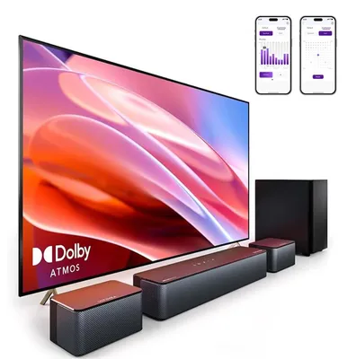 Produktbild von Soundbar mit Dolby Atmos und Surround-Sound – 5.1 Heimkino-Lautsprecher mit kabellosem Subwoofer
