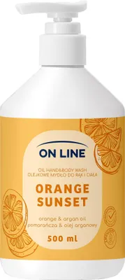 Image de Savon liquide pour les mains et le corps, orange et huile d'argan, 500 ml