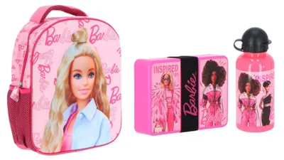 Produktbild von Barbie-Schulset; Rucksack und Lunchbox