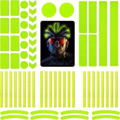 Image de Kit de réflecteurs pour vélos et casques - Autocollants réflecteurs
