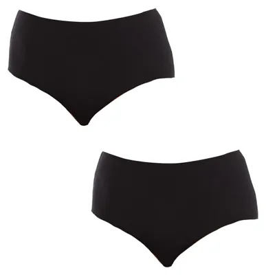 Immagine prodotto di Q-EN Confezione da 2 slip da donna in bambù con vita alta Q906