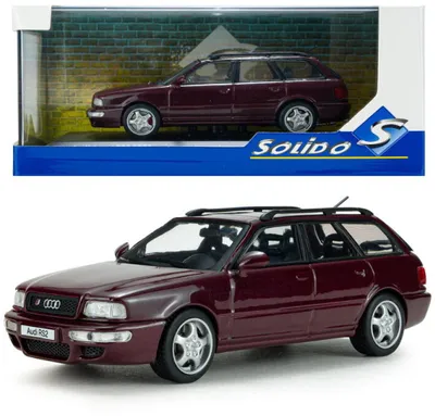Immagine prodotto di Solido 421430110 - Scala 1:43, Audi Avant RS2, colore rosso rubino - Nuovo