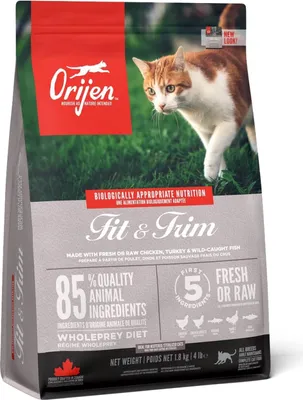 Produktbild von Orijen Fit & Trim, Adult, jede Rasse, Huhn, Fisch, Truthahn, 1,8 kg
