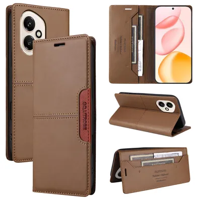 Produktbild von Handyhülle für Honor 400 Hülle, Leder Flip Wallet Kartenfach Stand Schutzhülle Braun