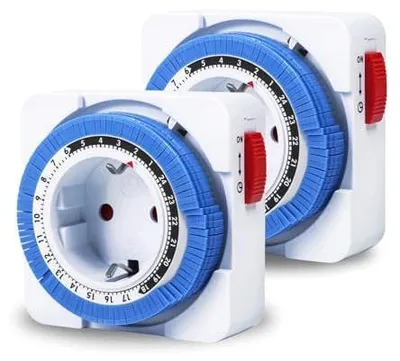 Zdjęcie produktu dla Gniazdo elektryczne z timerem mechanicznym 16A 3680W programowalne