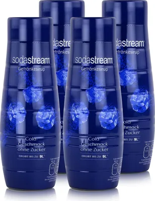 Produktbild von SodaStream Getränke-Sirup ohne Zucker Cola Geschmack 440ml (4er Pack)