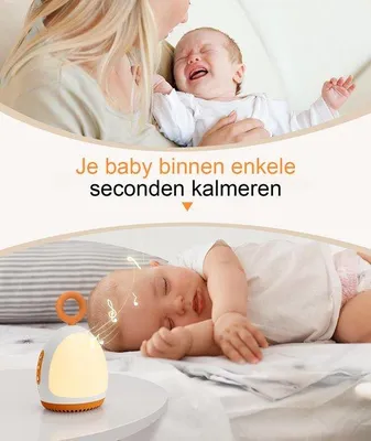 Immagine prodotto di Confezione di lampade notturne nere - Ricaricabili tramite USB - 8 suoni rilassanti