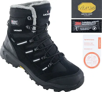 Produktbild von Lackner Kitzbühel Snowbound STX Thinsulate - Herren Winter Stiefel Gefüttert Isoliert 7449 Schwarz , EU 41 UK 7