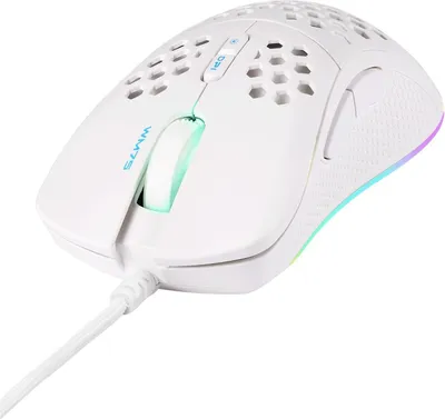 Produktbild von Deltaco WM75 Gaming Maus ultraleicht RGB USB weiß