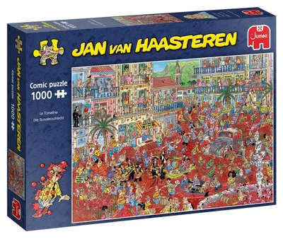 Produktbild von Jan van Haasteren - La Tomatina - 1000 Teile, 1000 Stück(e), Cartoons, 12 Jahr(e)