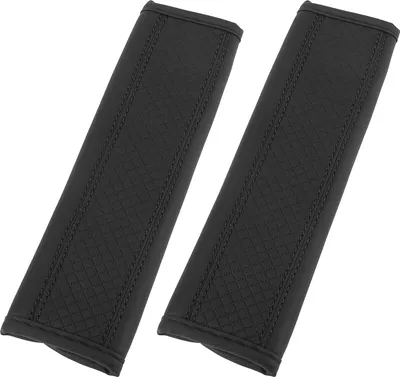 Produktbild von 2stk. Universal Auto Sitzgurt Schulterpolster Mikrofaser Leder Schwarz
