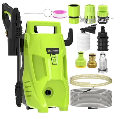 Image de Nettoyeur haute pression - Nettoyeur haute pression électrique - 2200 W - 180 bars - Buse réglable 3-en-1 - 500 l/h - Vert
