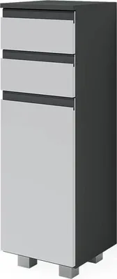 Zdjęcie produktu dla Szafka Midi Vicco J-Shape Biały 30 x 95 cm, Model 40122