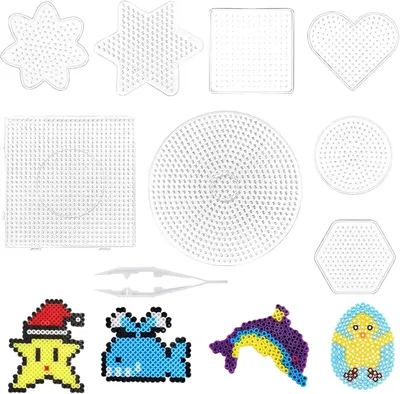 Obrázek produktu pro Dekorační korálky, sada 8 kusů, 5 mm, různé tvary, vhodné pro děti