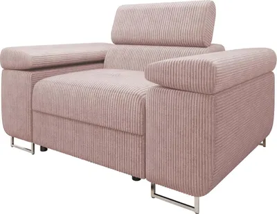 Produktbild von MIRJAN24 Sessel Torezio Cord, Polstersessel mit Einstellbare Kopfstützen, Wohnzimmer, 134x102x70-90 cm (Farbe: Poso 52)