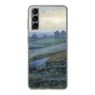 Produktbild von MuchoWow® Handyhülle Schutzhülle Hülle für Samsung Galaxy S21 Landschaft bei Arnheim - Piet Mondrian Silikon Softcase Handy Hülle - Softcase