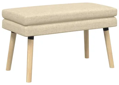 Immagine prodotto di Panchina a due posti vidaXL color crema 80 x 40 x 47 cm in tessuto