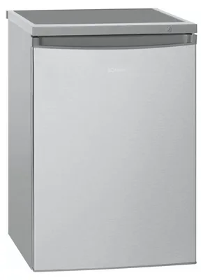 Image de Réfrigérateur avec petit congélateur 120L inox Bomann KS 2184.1 inox
