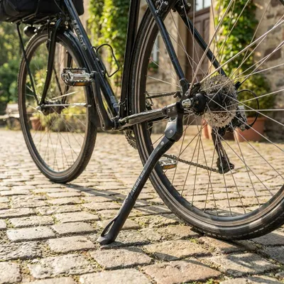 Obrázok produktu pre Zadný stojan Hebie AX 0618, univerzálny stojan pre rýchloupínacie a nábojové nápravy, 26-29", čierny, AS