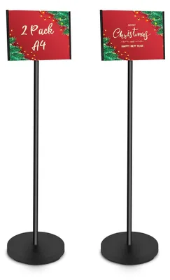 Productafbeelding van Solidchoice - 2 Stuks A4 Informatiestandaard voor Presentaties en Evenementen