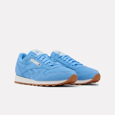 Zdjęcie produktu dla Reebok CLASSIC LEATHER – męskie niebieskie trampki sportowe z zamszu (100262150)