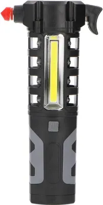 Produktbild von Shada LED Arbeitsleuchte Taschenlampe Schwarz 3W 210lm Tageslicht 6500K für 3 x AA Batterien Rettungshammer