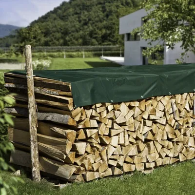 Produktbild von Holzstapel Abdeckplane Premium | 510g | 1,5x5m